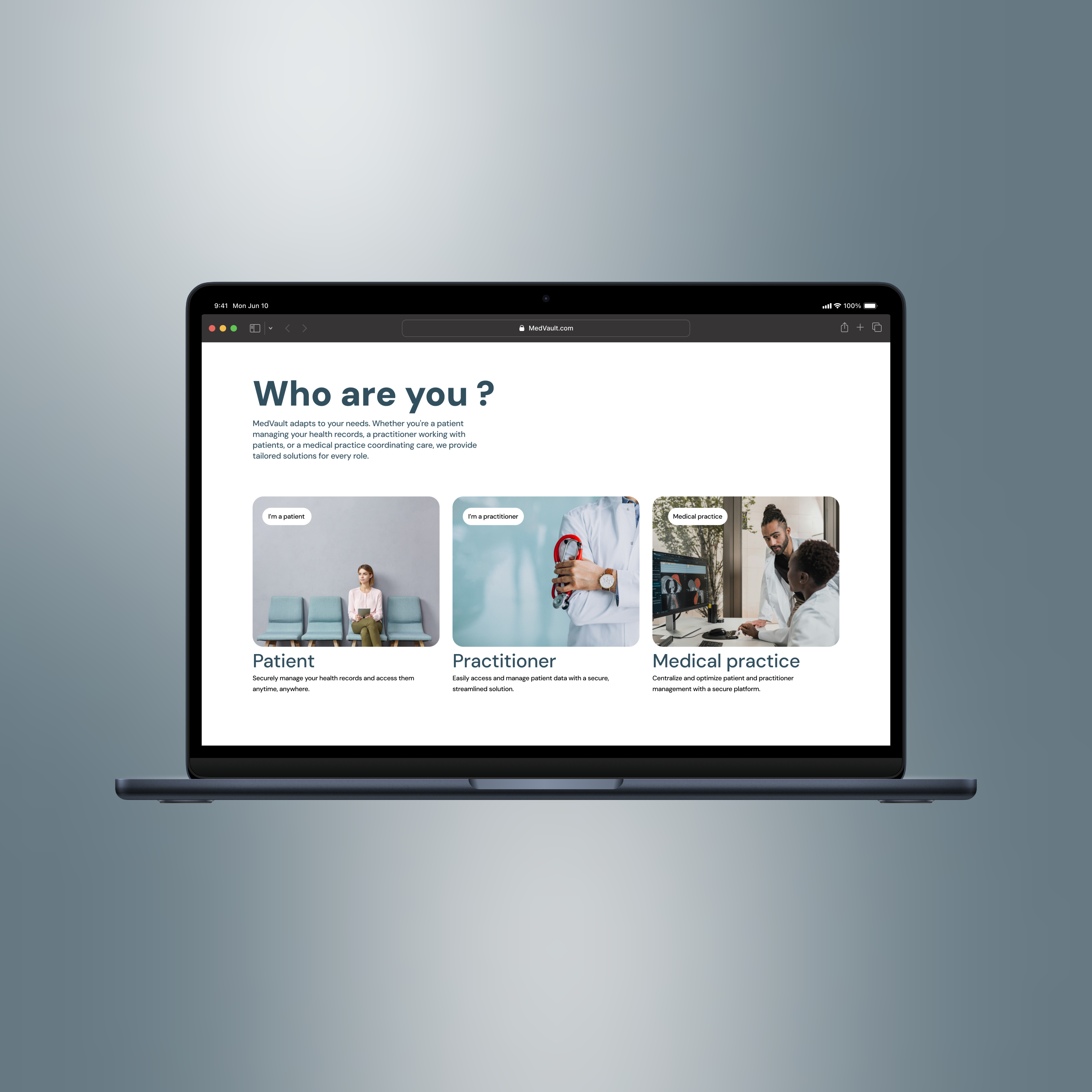 application médicale - MedVault
